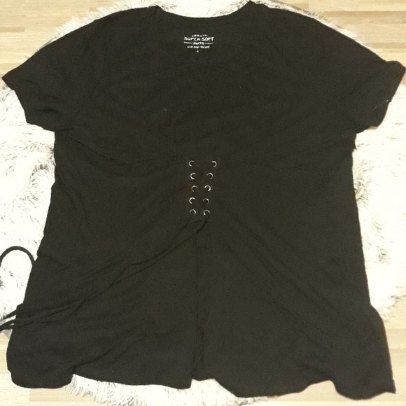 torrid Tops - Torrid Super Soft Corset Tee Sz 1